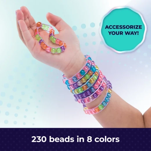 طقم أساور الصداقة من كول ميكر BFF Beads – مجموعة أشغال يدوية للأطفال لصنع أساور الصداقة بالخرز، مع أدوات وإكسسوارات للتصميم، نشاط إبداعي ممتع وهدايا رائعة للبنات - سبين ماستر - Image 5