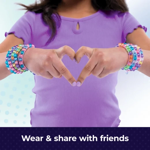 طقم أساور الصداقة من كول ميكر BFF Beads – مجموعة أشغال يدوية للأطفال لصنع أساور الصداقة بالخرز، مع أدوات وإكسسوارات للتصميم، نشاط إبداعي ممتع وهدايا رائعة للبنات - سبين ماستر - Image 9