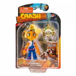 Crash Bandicoot Action Figure 4.5-Inch Coco Kupuna with Kupunawa Mask