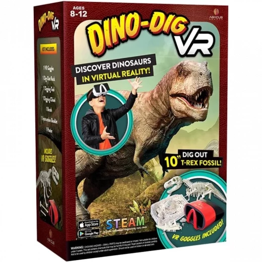طقم أباكوس Dino-Dig VR Kit – مجموعة تعليمية تفاعلية للأطفال تجمع بين الحفر والاكتشاف وتجربة الواقع الافتراضي، لتعلم ممتع عن الديناصورات بطريقة مبتكرة ومسلية. طقم أباكوس Dino-Dig VR Kit – مجموعة تعليمية تفاعلية للأطفال تجمع بين الحفر والاكتشاف وتجربة الواقع الافتراضي، لتعلم ممتع عن الديناصورات بطريقة مبتكرة ومسلية.