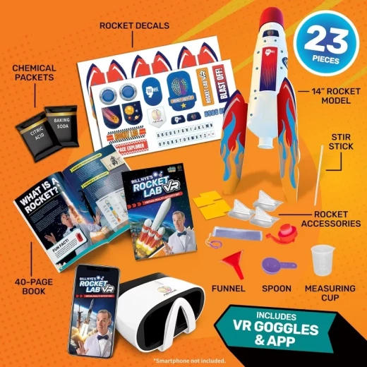 طقم أباكوس Bill Nye’s Rocket Lab VR Kit – تجربة تعليمية تفاعلية في عالم الصواريخ والفضاء باستخدام الواقع الافتراضي، تساعد الأطفال على استكشاف العلوم بطريقة ممتعة ومبتكرة - أبيكس - Image 4
