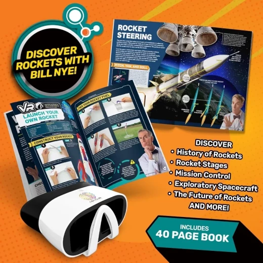 طقم أباكوس Bill Nye’s Rocket Lab VR Kit – تجربة تعليمية تفاعلية في عالم الصواريخ والفضاء باستخدام الواقع الافتراضي، تساعد الأطفال على استكشاف العلوم بطريقة ممتعة ومبتكرة - أبيكس - Image 5