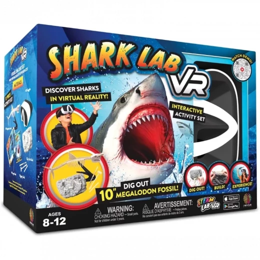 Abacus Shark Lab VR Kit – مجموعة مختبر أسماك القرش بتقنية الواقع الافتراضي، لعبة تعليمية تفاعلية للأطفال، استكشاف عالم المحيطات والكائنات البحرية بطريقة ممتعة ومبتكرة - أبيكس - Image 2