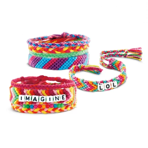 Shimmer n' Sparkle Friendship Fashion Fun Kit, DIY Stylish Wristwear with Beads, Alphabet Beads & Bracelet Wheel for Creative Bracelet Designs - CRA-Z-ART - Image 4
