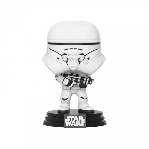 بوب! ستار وورز: جندي القفز التابع للترتيب الأول (First Order Jet Trooper)، مجسم فينيل قابل للجمع من عالم ستار وورز، مثالي للعرض والاقتناء والهدايا لمحبي السلسلة - فانكو - Image 2