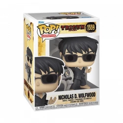 Pop! Animation: Trigun – Nicholas D. Wolfwood with Punisher Cross Vinyl Figure, Collectible Funko Pop Anime Character for Display, Collecting, and Gifting