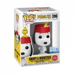 Funko Pop! TV: Peanuts – Snoopy & Woodstock (Flocked) Exclusive Vinyl Figure | Limited Edition Collectible Featuring Snoopy and Woodstock | Soft Textured Finish for Display, Collection and Gifts - Funko