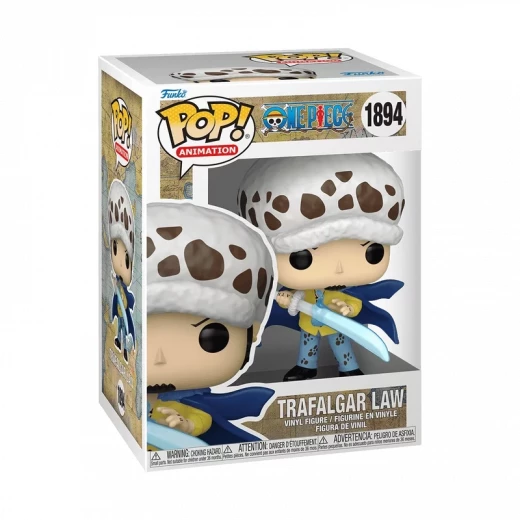 Pop! Animation: One Piece – Trafalgar Law with Blue Anesthesia Vinyl Figure, Collectible Funko Pop Anime Character for Display, Collecting, and Gifting