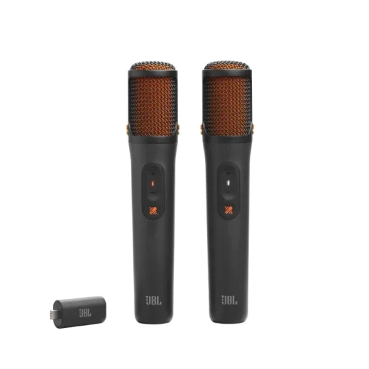 JBL EasySing Mics Two Wireless AI-Powered Karaoke Microphones, Up to 10 Hours of Wireless Singing, Ideal for Parties and Home Entertainment