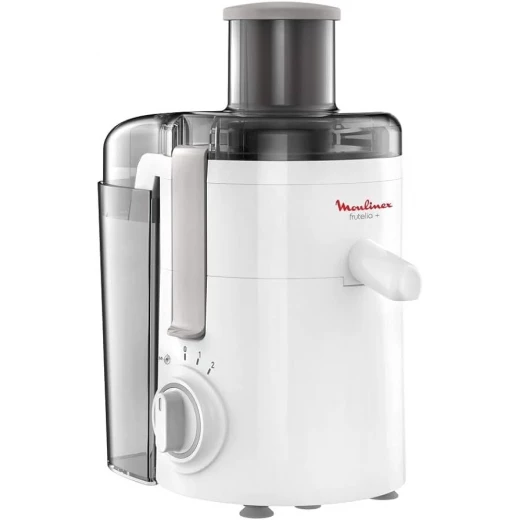 Moulinex Fruitelia Juicer 350W White Plastic/Stainless Steel Juice Extractor with 2-Year Warranty Moulinex Fruitelia Juicer 350W White Plastic/Stainless Steel Juice Extractor with 2-Year Warranty