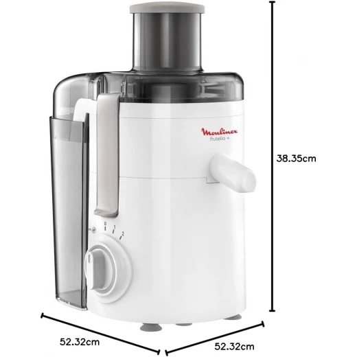 Moulinex Fruitelia Juicer 350W White Plastic/Stainless Steel Juice Extractor with 2-Year Warranty - MOULINEX - Image 7