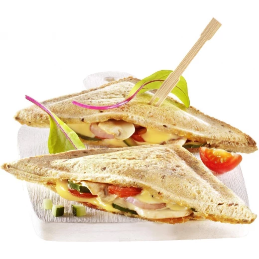 Moulinex Ultracompact Sandwich Maker - White, 700W for Fast Sandwiches. Features a 2-Year Warranty. Ideal for Breakfast, Lunch, and Dinner. Makes delicious sandwiches quickly. - MOULINEX - Image 3