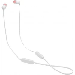 سماعات أذن لاسلكية JBL Tune 125BT - أبيض - بلوتوث 5.0، بطارية 16 ساعة