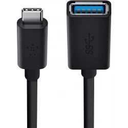 محول بلكين من USB-C إلى USB-A – للشحن السريع ونقل البيانات لأجهزة ماك بوك وكروم بوك