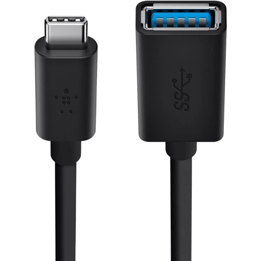 محول بلكين من USB-C إلى USB-A – للشحن السريع ونقل البيانات لأجهزة ماك بوك وكروم بوك - بيلكين - Image 3