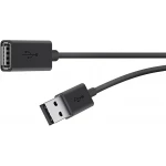 كابل تمديد USB من بليكين بطول 10 أقدام - USB-A ذكر إلى USB-A أنثى - أسود - بيلكين
