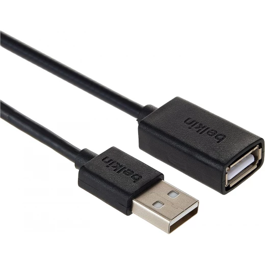 كابل تمديد USB من بيلكين بطول 6 أقدام - أسود، USB-A إلى USB-A، نقل بيانات موثوق - بيلكين - Image 4