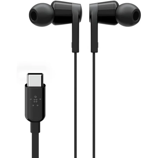 سماعات بيلكين ساوندفورم السلكية مع موصل USB-C، سماعات أذن سلكية مع ميكروفون - سماعات أذن سلكية لأجهزة iPhone 16/15 وiPad Mini وGalaxy S24 وAndroid والمزيد (سماعات رأس USB-C) - أسود سماعات بيلكين ساوندفورم السلكية مع موصل USB-C، سماعات أذن سلكية مع ميكروفون - سماعات أذن سلكية لأجهزة iPhone 16/15 وiPad Mini وGalaxy S24 وAndroid والمزيد (سماعات رأس USB-C) - أسود