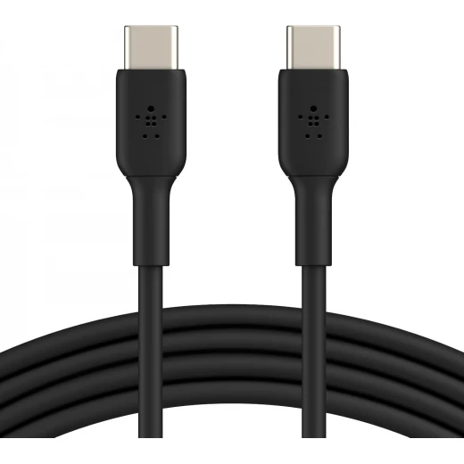 كابل شحن سريع بيلكن USB-C إلى USB-C (6.6 قدم) - أسود - iPhone 16, Galaxy S25, iPad Pro والمزيد كابل شحن سريع بيلكن USB-C إلى USB-C (6.6 قدم) - أسود - iPhone 16, Galaxy S25, iPad Pro والمزيد