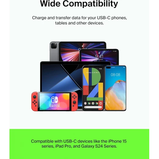كابل شحن سريع بيلكن USB-C إلى USB-C (6.6 قدم) - أسود - iPhone 16, Galaxy S25, iPad Pro والمزيد - بيلكين - Image 5