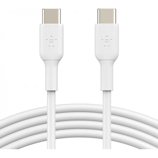 Belkin 6.6ft USB-C to USB-C Fast Charging Cable - White - Compatible with iPhone 16, Galaxy S25, iPad Pro