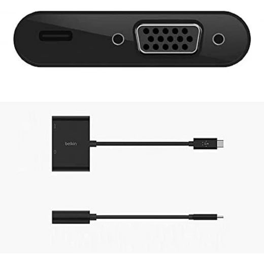 محول بيلكين USB-C إلى VGA مع توصيل طاقة 60 واط لجهاز MacBook و iPad والمزيد - بيلكين - Image 4