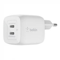 Belkin BoostCharge PRO Dual 45W USB-C PD GaN Fast Charger with PPS, Access up to 45W when using a single USB-C port or 25W + 20W when using both