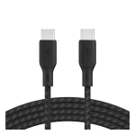 Belkin 100W Double-Braided USB-C to USB-C Cable, 2m, Black, Fast Charging and Data Transfer for Compatible Devices, Model CAB014bt2 - Belkin