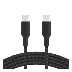 Belkin Braided USB-C to USB-C Cable, 100W, 3m, Black, Fast Charging and Data Transfer for Compatible Devices, Model CAB014bt3M - Belkin