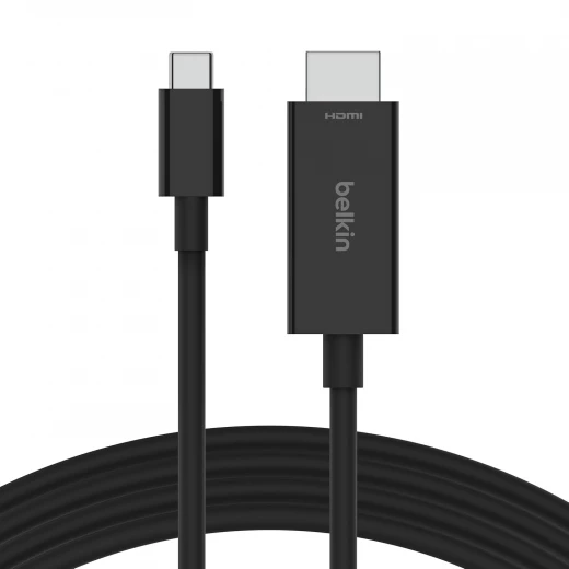 كيبل بيلكين USB-C إلى HDMI 2.1 بطول 6.6 قدم (2 متر) - يدعم 8Kب 60 Hz، 4K ب 144 Hz، HDR، HBR3، DSC، HDCP 2.2، معتمد للعمل مع كروم بوك، ماك بوك، آيباد برو كيبل بيلكين USB-C إلى HDMI 2.1 بطول 6.6 قدم (2 متر) - يدعم 8Kب 60 Hz، 4K ب 144 Hz، HDR، HBR3، DSC، HDCP 2.2، معتمد للعمل مع كروم بوك، ماك بوك، آيباد برو