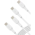 Belkin USB-C to USB-C Fast Charging Cable (2-Pack) 3.3ft White for iPhone 16, Galaxy S25, iPad Pro - Belkin