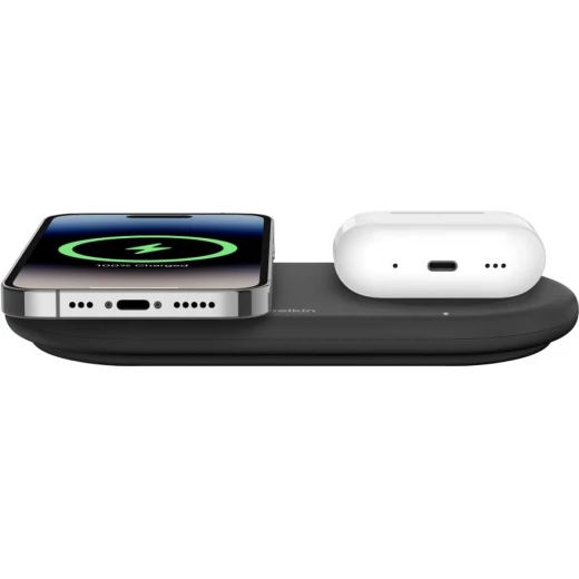 Belkin 2-in-1 Magnetic Wireless Charger Qi2 15W - Fast Charging for iPhone & AirPods - Belkin - Image 5