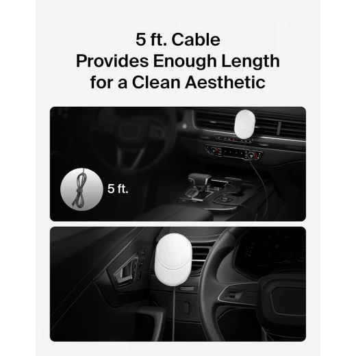شاحن سيارة لاسلكي بيلكن MagSafe بقوة 15 واط - حامل فتحة تهوية مغناطيسي آمن لأجهزة iPhone 17/16/15/14/13 و Pixel 10 - أبيض - بيلكين - Image 9