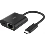 توصيل USB-C بمحول Ethernet + الشحن - نقل سريع للبيانات وتوصيل الطاقة من بيلكين - بيلكين