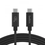 كابل بيلكين USB4 240 واط 20 جيجابت في الثانية - 6.6 قدم/2 متر - شحن سريع - بيلكين