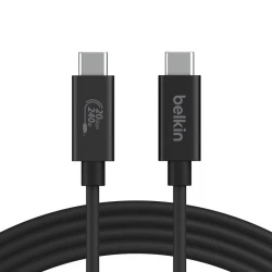 كابل بيلكين USB4 240 واط 20 جيجابت في الثانية - 6.6 قدم/2 متر - شحن سريع
