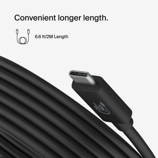 كابل بيلكين USB4 240 واط 20 جيجابت في الثانية - 6.6 قدم/2 متر - شحن سريع - بيلكين - Image 7