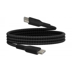Belkin BoostCharge USB-C to USB-C Braided Cable, 0.15M, Black