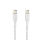 Belkin Braided USB-C to USB-C Cable, 0.15m (15cm), Black, Charging and Data Transfer Cable for Compatible Devices, Model CAB004bt0-MBK - Belkin