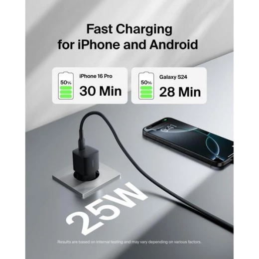 شاحن بيلكين 25 واط USB-C: شحن سريع للهواتف الذكية والمزيد - بيلكين - Image 4