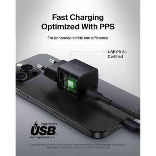 شاحن بيلكين 25 واط USB-C: شحن سريع للهواتف الذكية والمزيد - بيلكين - Image 5