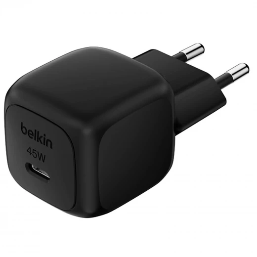 Belkin BoostCharge 45W USB-C Mains Charger (Black) - Fast Charging for iPhone & More Belkin BoostCharge 45W USB-C Mains Charger (Black) - Fast Charging for iPhone & More