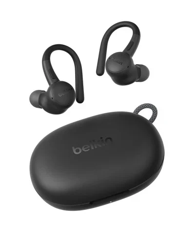 Belkin SoundForm ActiveFit Wireless Earbuds with Built-in Microphone, USB-C Fast Charging, up to 36H Battery Life, IP54 Water Resistance, Black. - Belkin - Image 2