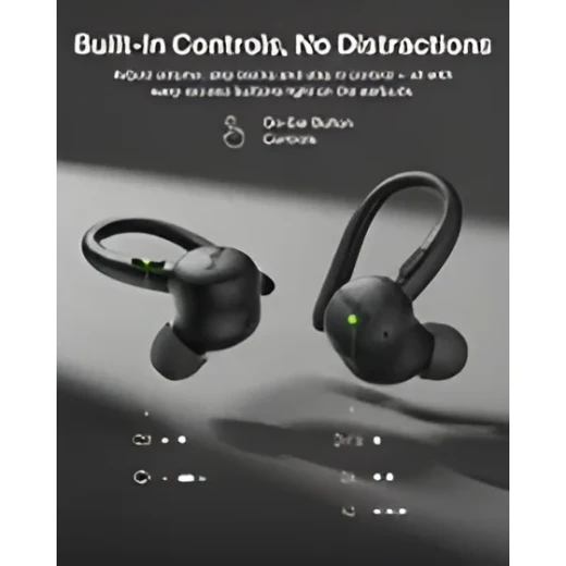 Belkin SoundForm ActiveFit Wireless Earbuds with Built-in Microphone, USB-C Fast Charging, up to 36H Battery Life, IP54 Water Resistance, Black. - Belkin - Image 4