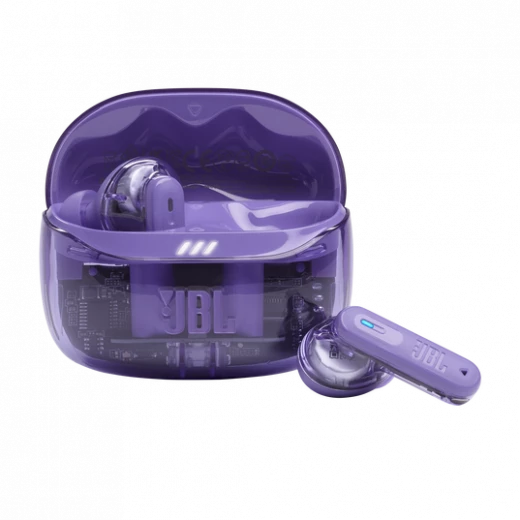 سماعات أذن جي بي إل Tune Beam 2 Ghost Edition اللاسلكية، خاصية إلغاء الضوضاء التكيفية، لون Ghost Mauve