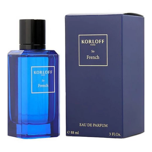 عطر كورلوف سو فرنش للرجال بحجم 88 مل، عطر رجالي منعش وحار يدوم طويلاً عطر كورلوف سو فرنش للرجال بحجم 88 مل، عطر رجالي منعش وحار يدوم طويلاً