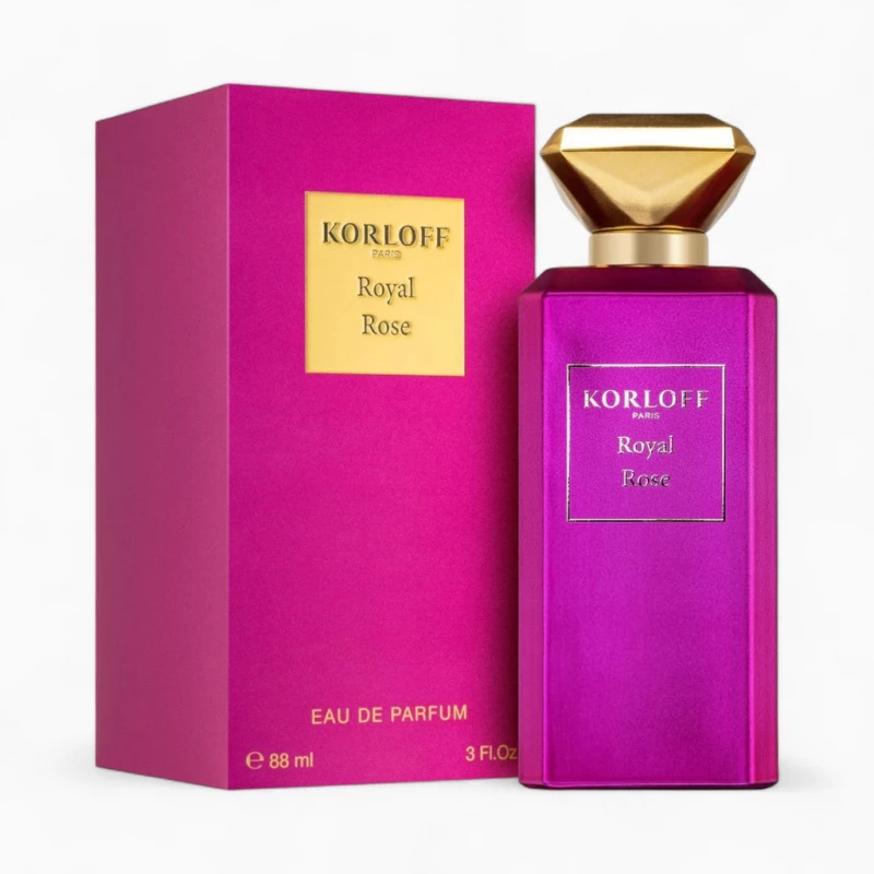 عطر كورلوف رويال روز او دي بارفان 88 مل للنساء: عطر زهري خشبي ساحر - كورلوف