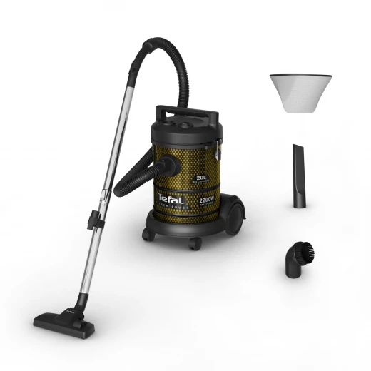 Tefal X-TREM POWER Vacuum Cleaner 2200W Powerful Suction Black and Gold Tefal X-TREM POWER Vacuum Cleaner 2200W Powerful Suction Black and Gold