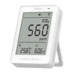 سونوف SAWF-08P AirGuard مراقب جودة الهواء بثاني أكسيد الكربون مع تكامل Matter أبيض