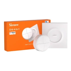 SONOFF Orb SNZB-01M 4-in-1 Zigbee 3.0 Smart Scene Switch with up to 16 scenes, featuring single, double, triple, and long-press controls